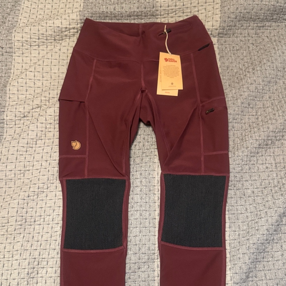 Fjallraven Women's Maroon Leggings